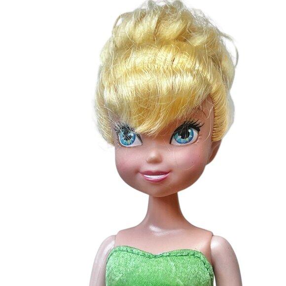 Disney Tinkerbell Doll 2010 Blonde Hair Green Dress Collectible - Picture 2 of 11